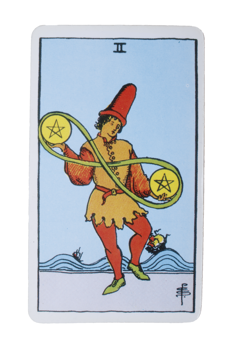 2. Dos de Oros - Tarot de Liz