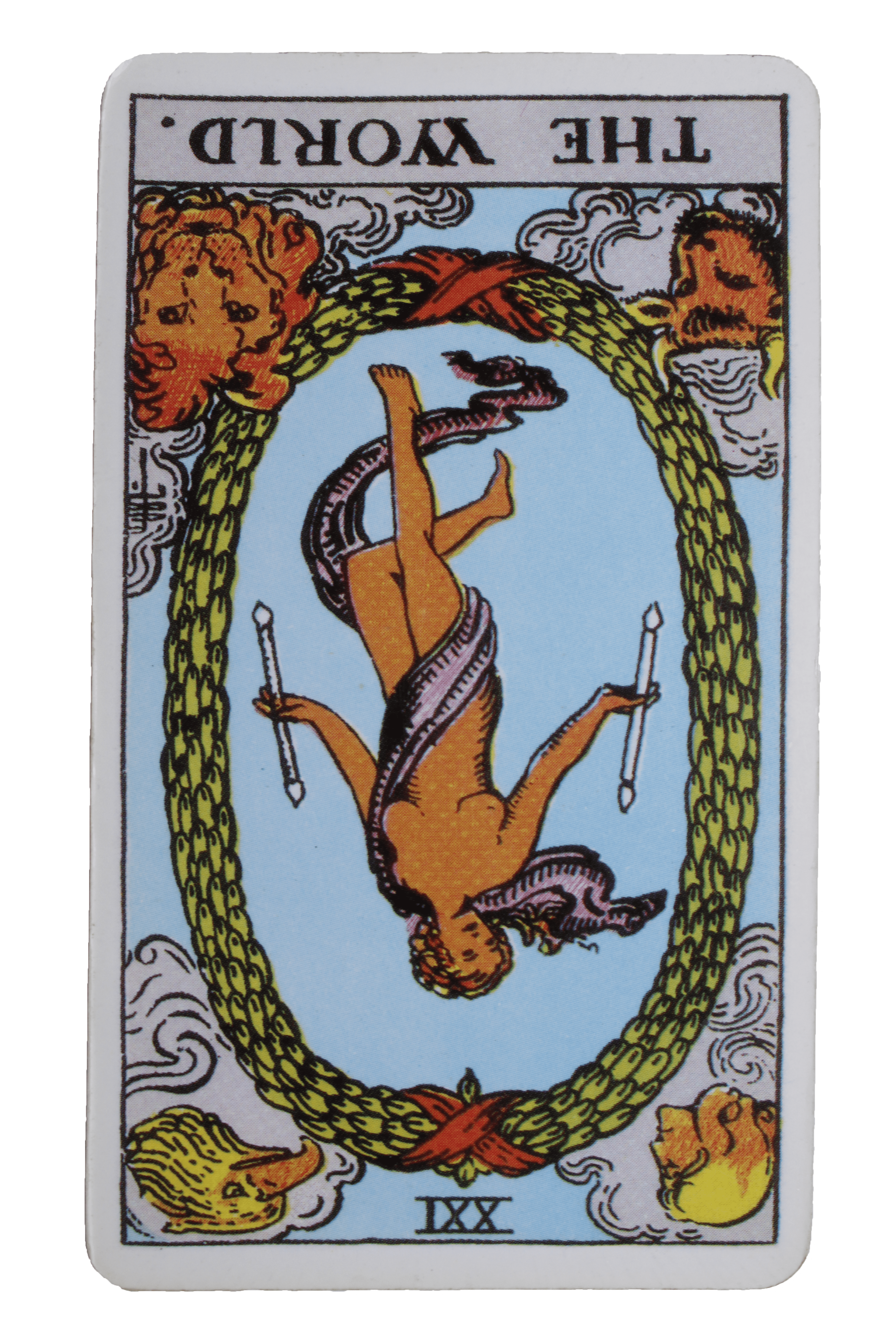 El Loco invetido - Tarot de Liz