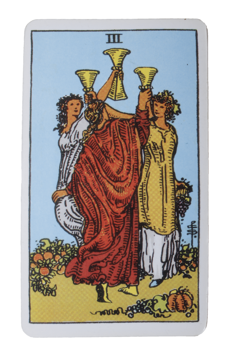 3. Tres de Copas - Tarot de Liz