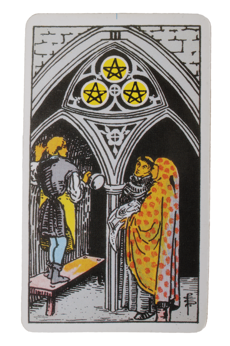 3. Tres de Oros - Tarot de Liz